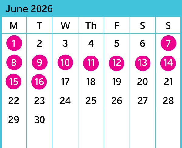 JVL June Calendar