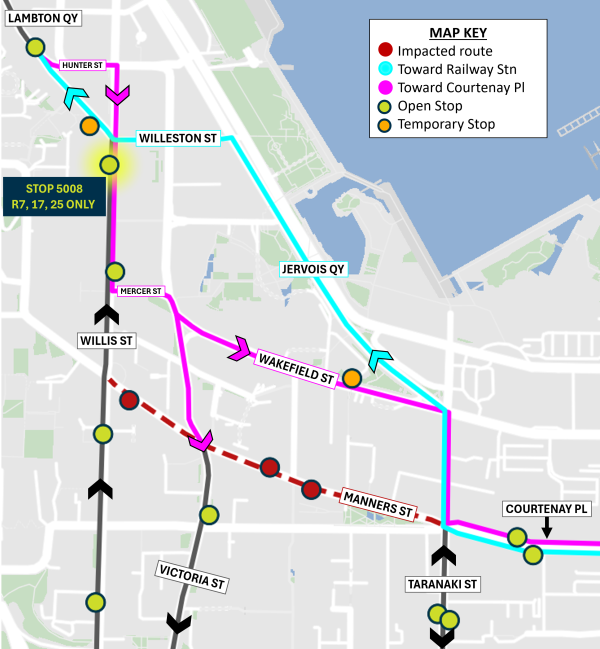 Detours & closures » Metlink