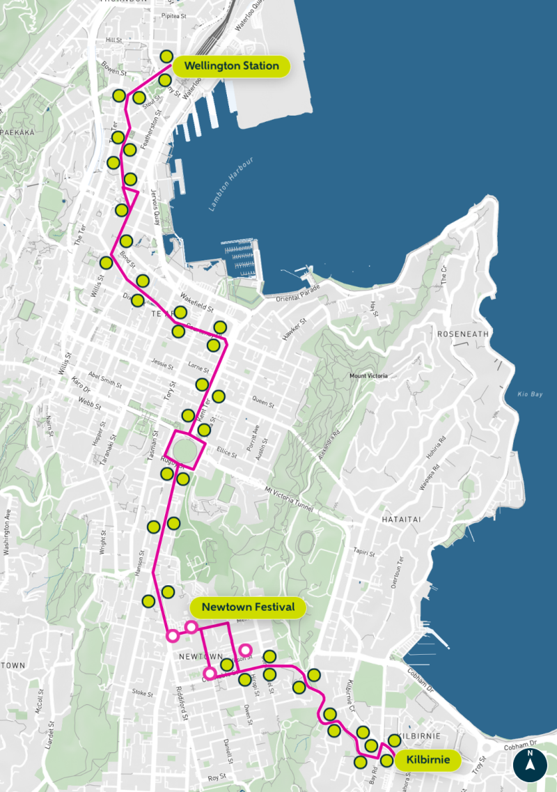 newtown festival shuttle map 2026