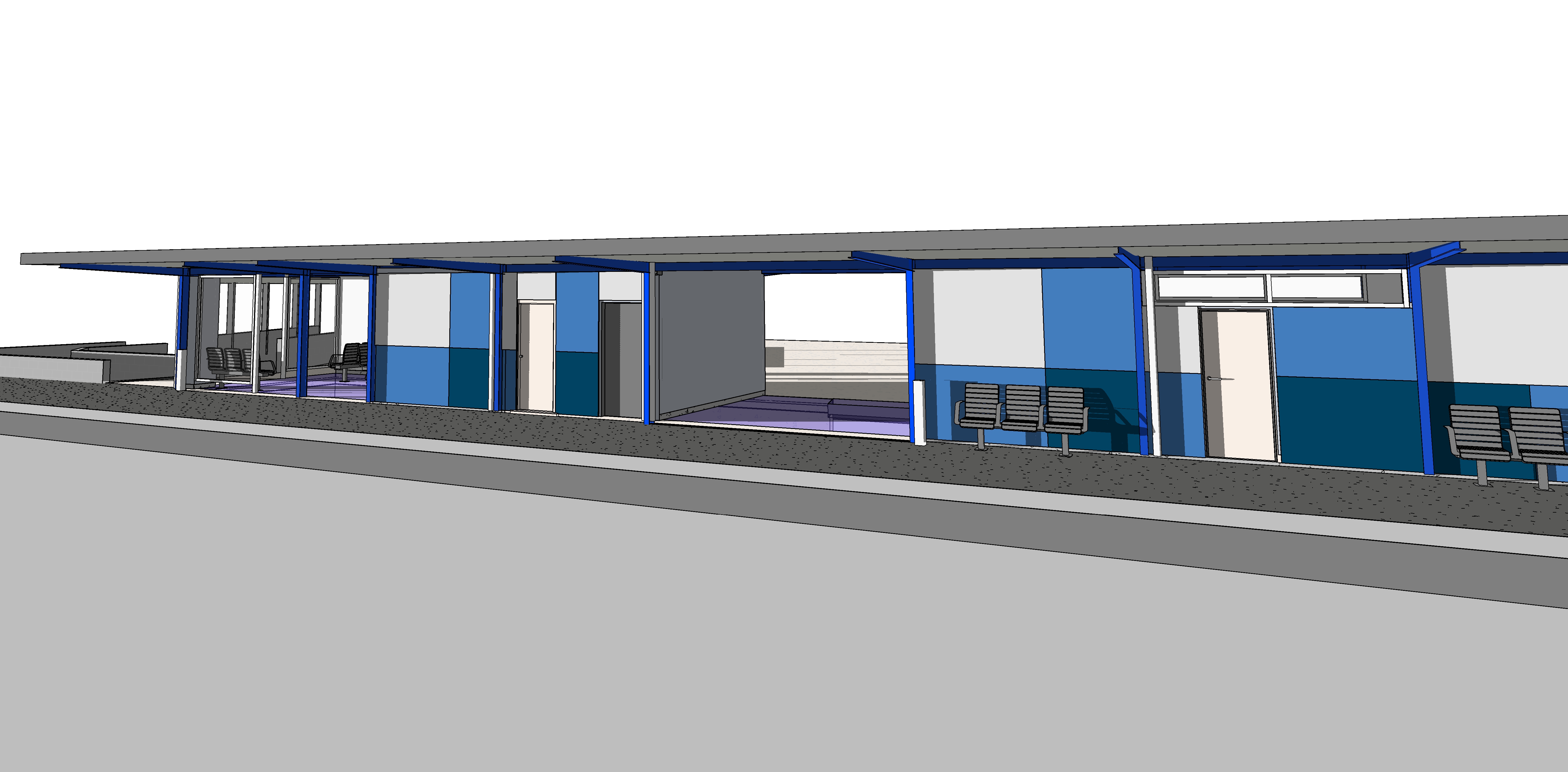 Paraparaumu Stationplatform south west view 2