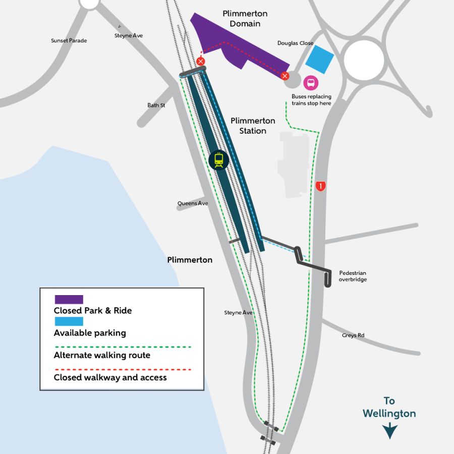 image shows park and ride location